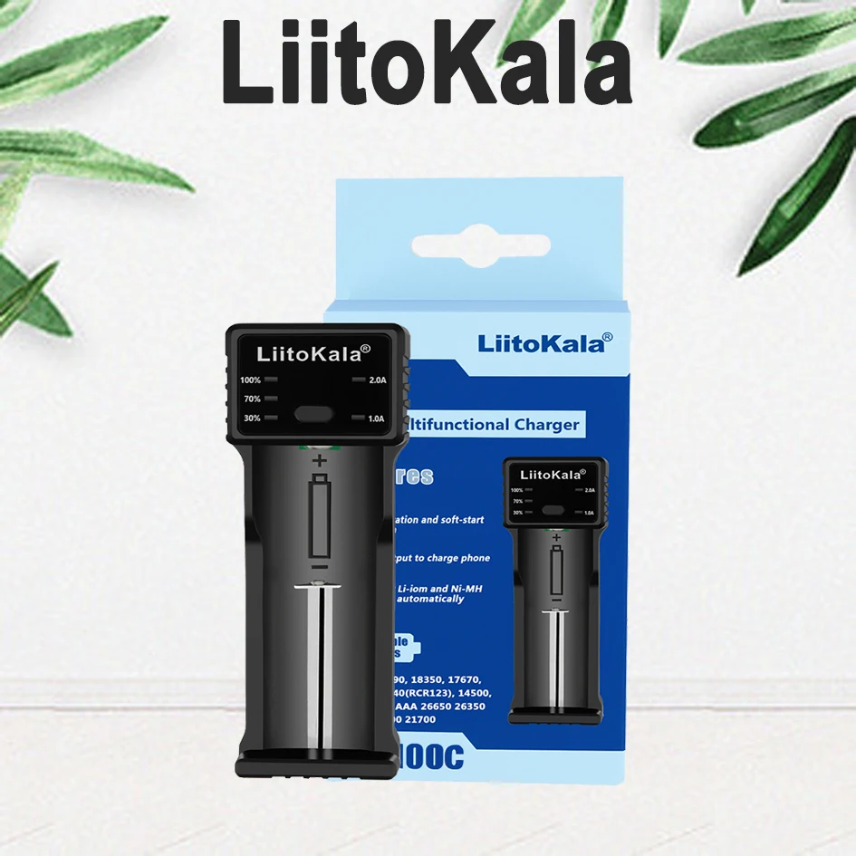 LiitoKala Lii-100B Lii-100 Lii-100C 18650 26650 Lithium Battery Charger