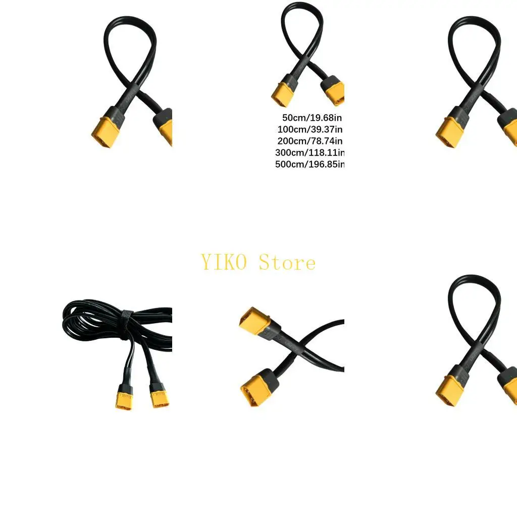 K32C XT60 Male Conversion Wire 12AWG High Efficiency For Energy Storage Applications