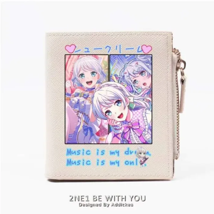 

Anime Bang Dream Diaries Fashion Wallet PU Purse Card Coin Zipper Cash Holder Bag Cosplay Gift B1949 Anime