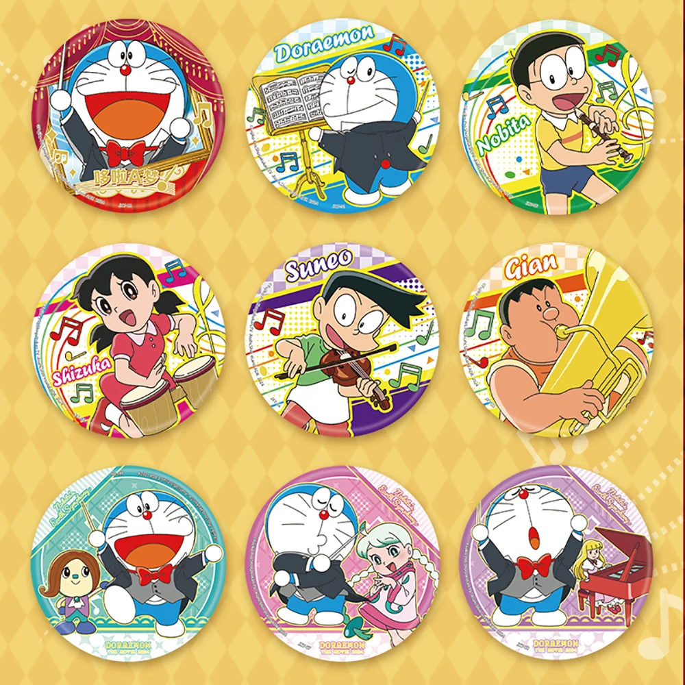 Genuino KAYOU Doraemon Anime Personaggi periferici Distintivi Spille premium Ciondolo Regali creativi a sorpresa di compleanno per gli amanti