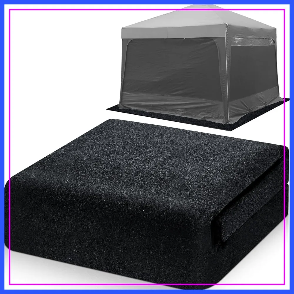 

10x10 ft Outdoor Storage Shed Floor Mat Waterproof Non Slip Washable Camping Tent Carpet for Lawn