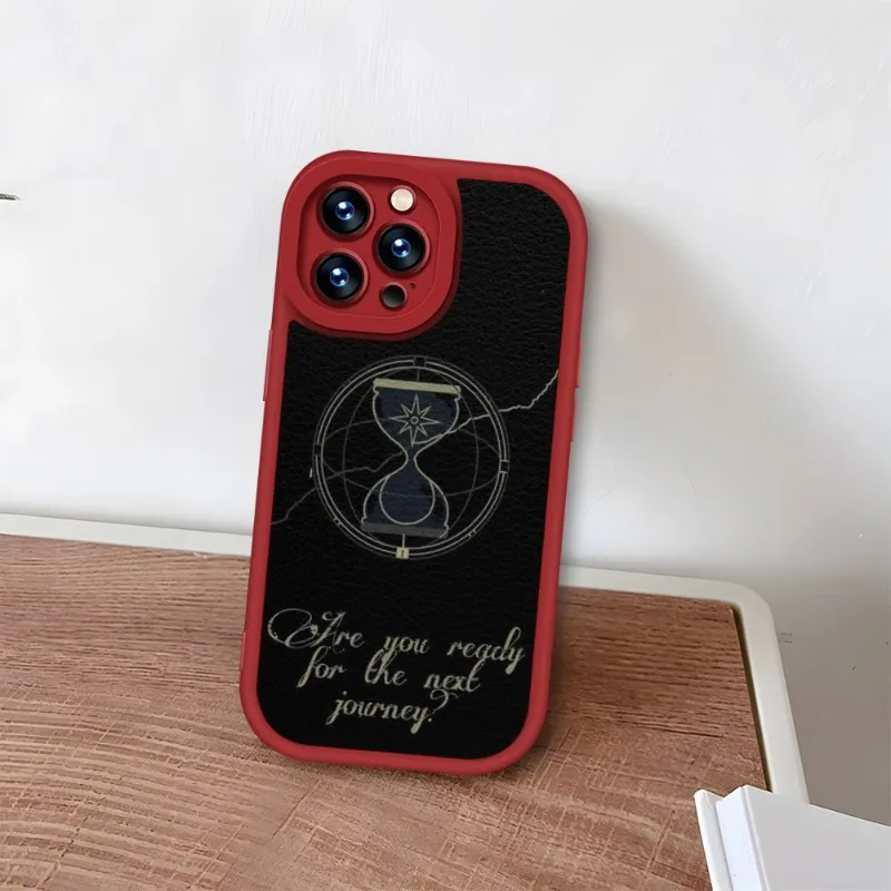 KPOP ATEEZ Logo Phone Case Red For IPhone 14 11 13 12 Pro Max Mini Xs X Xr 7 8 Plus SE2020 Leather Silicone Soft Texture Coque