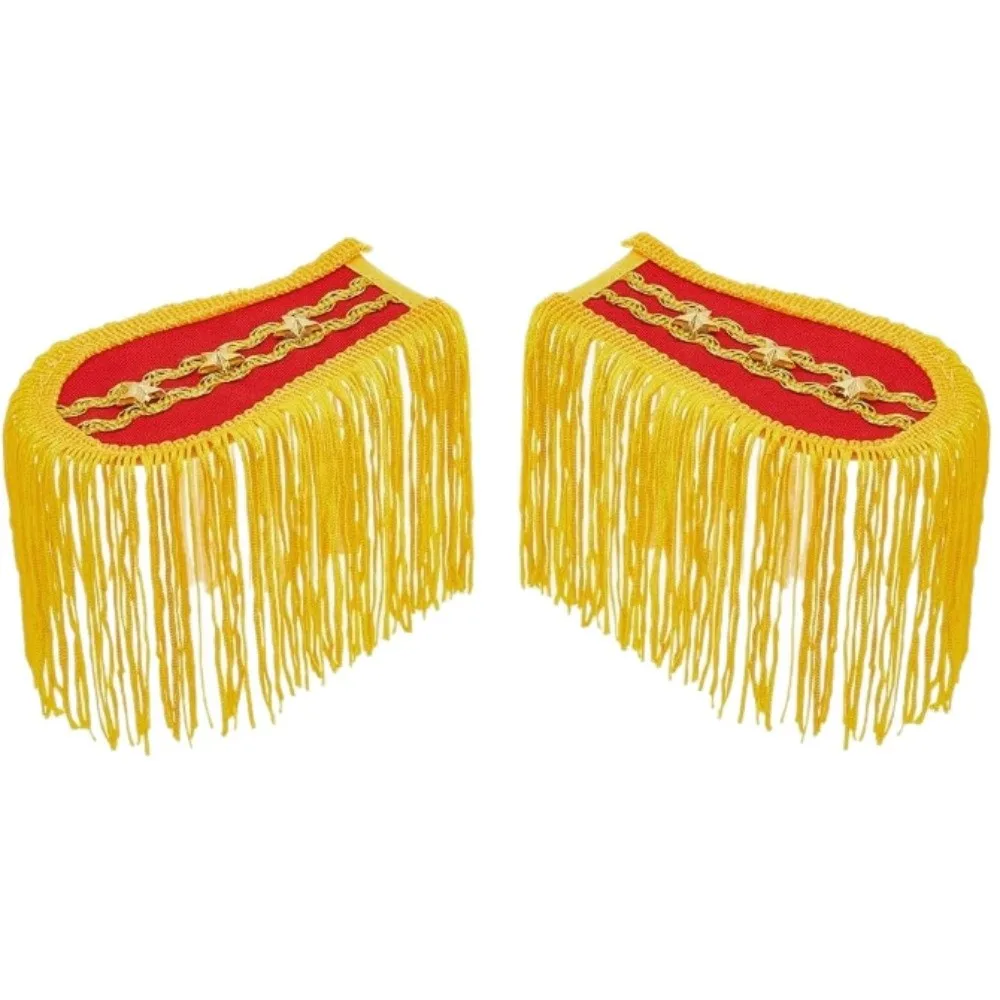 Classic Stars Tassel Epaulettes Fancy Looks Group Uniform Collocations Shoulder Board Formal Event Dress Dynamic Visual Effects