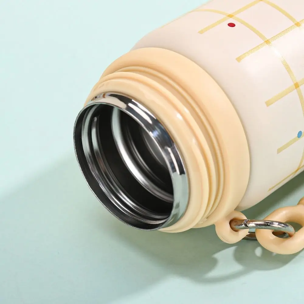 

Вакуумная чашка на 500 мл, большая емкость, с принтами мультяшных животных, изолированная чашка, изоляция или охлаждение, с подъемной веревкой