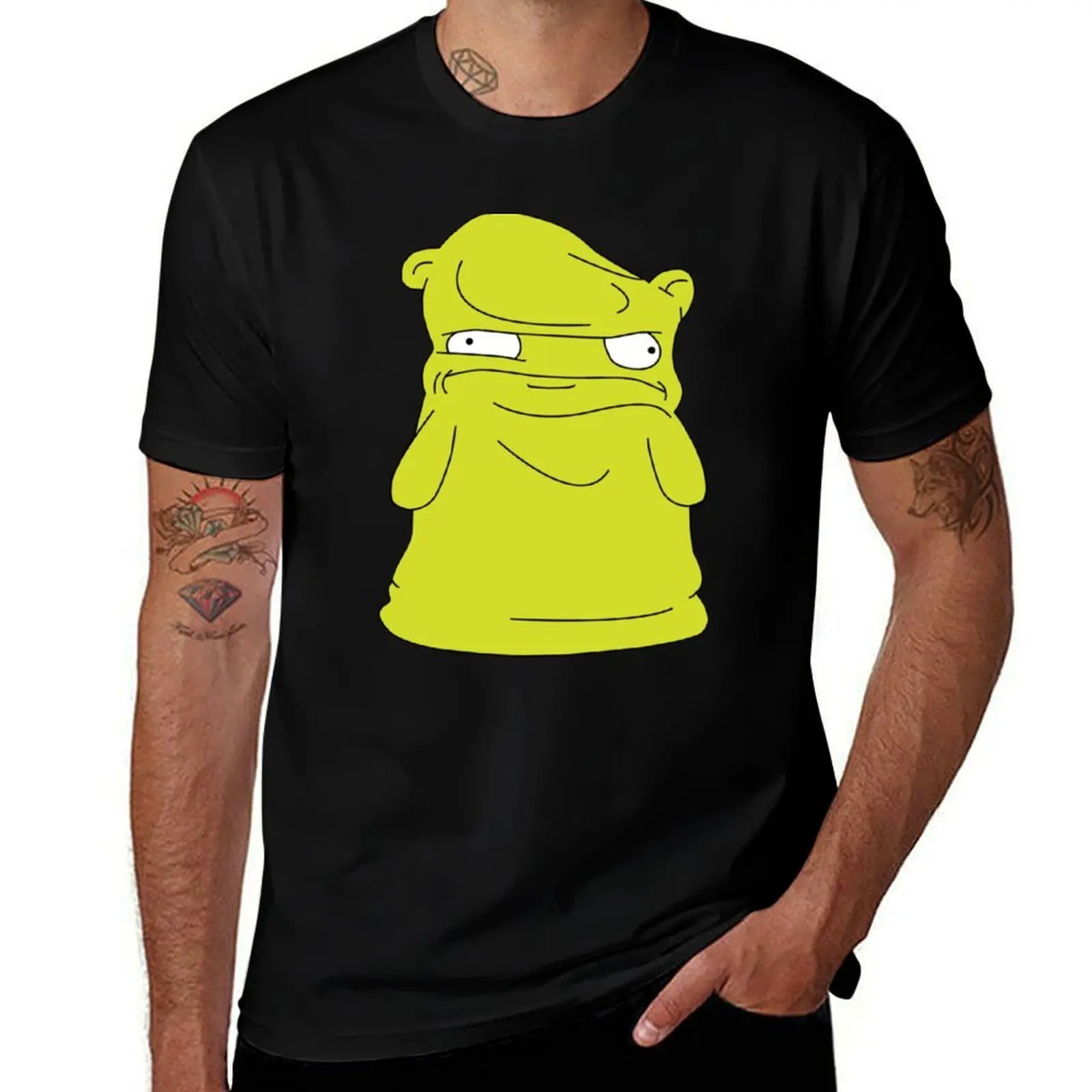 BAD KUCHI KOPI T-Shirt Basic Solid Color Casual Tee Shirt