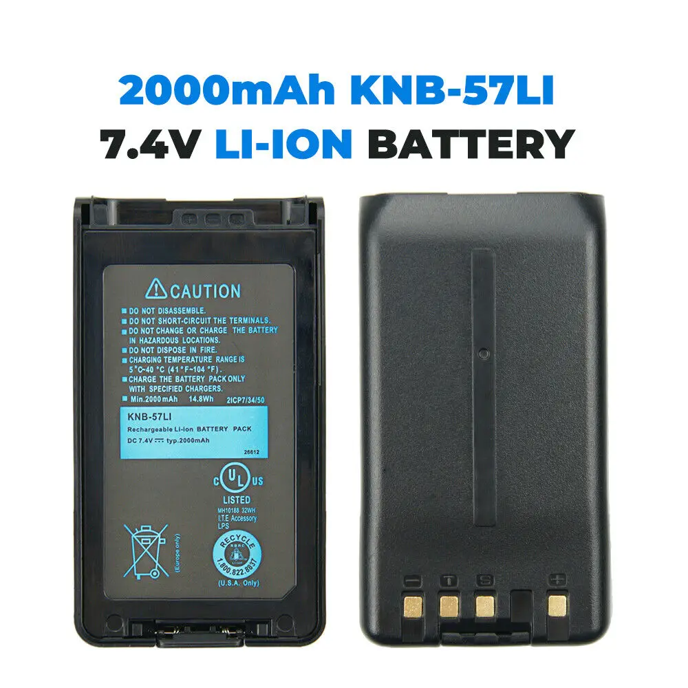 

KNB-57L Li-ion Battery 2000mAh For KENWOOD NX-220 NX-320 NX-3220 TK-2168 TK2170M