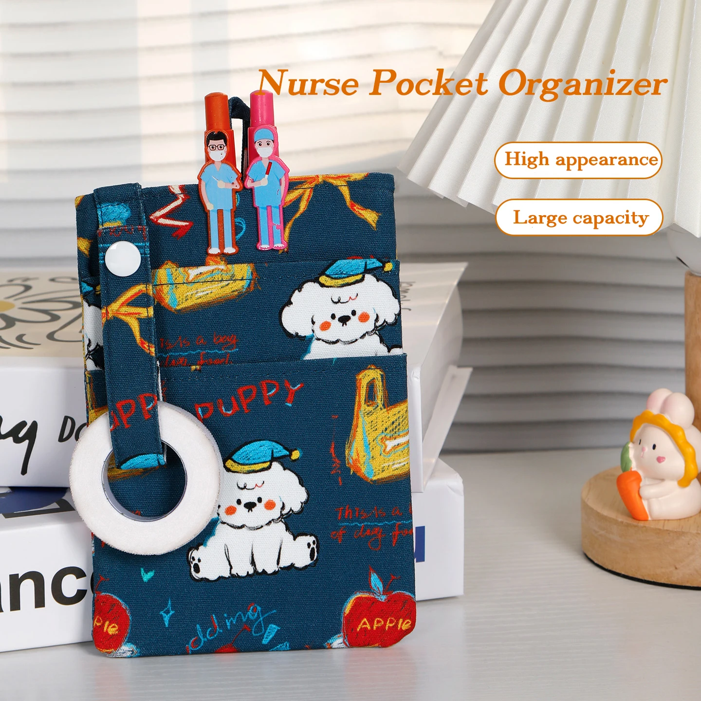 Clip-on Medical Pen Holder Medical Pocket Savior 100% Thick Cotton Multi-pocket Medical Pen Holder P1188