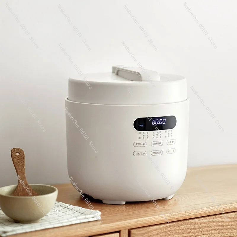 5L 0-Coating Electric Pressure Cooker Multifunctional Stainless Steel Rice Porridge Stew Large Capacity Non-Stick Inner Pot Safe