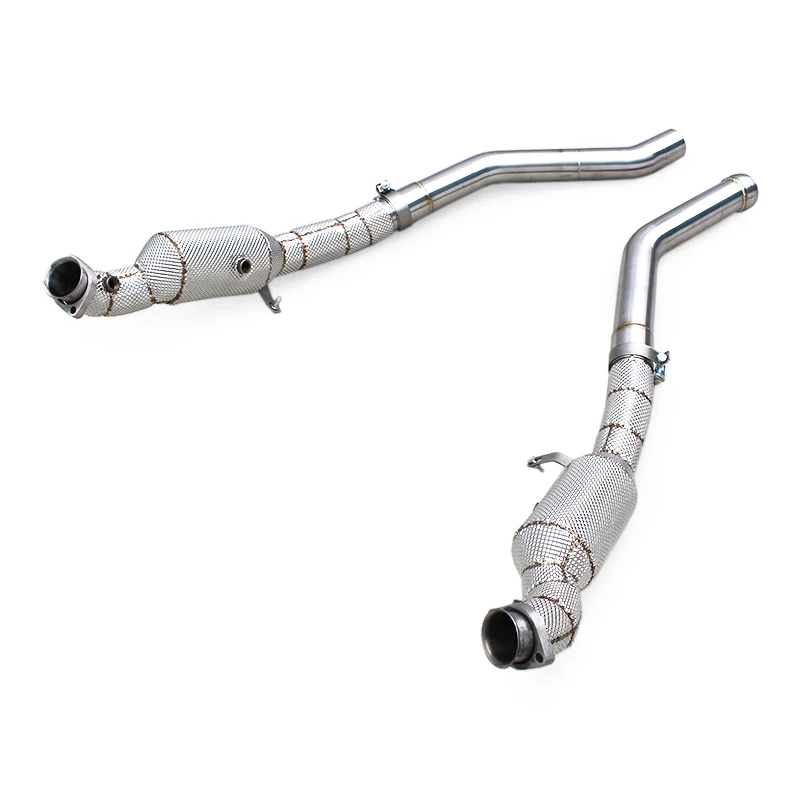 

YK Turbo Engine Downpipe For Mercedes-Benz ML63 AMG W164/M156 6.2L 2007-2011 High Performance Catted Downpipe Header