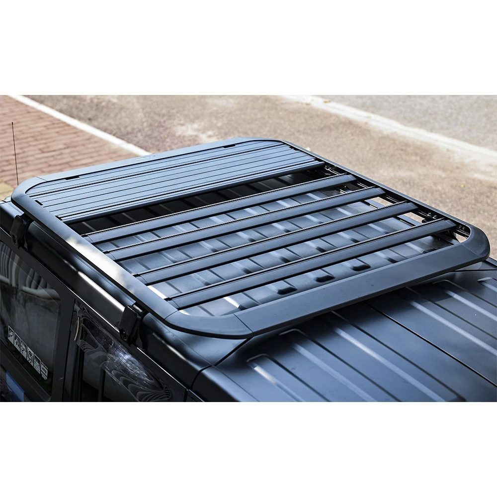 

Aluminum roof rack luggage carrier frame roof rail for Jeep wrangler jl 2018- Maiker manufacture accessories