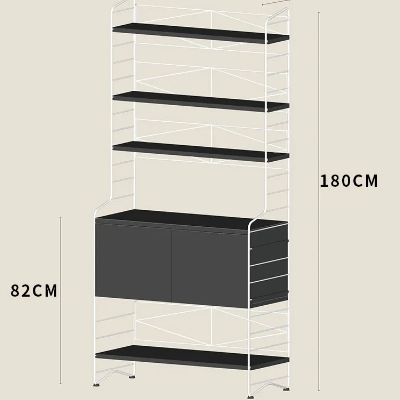 kitchen floor rack ins simple multi-layer oven microwave oven study balcony living room storage rack