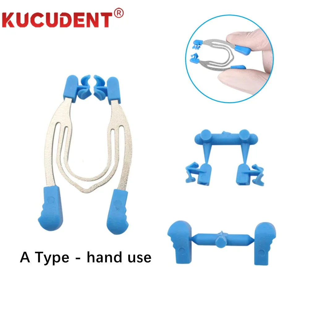Dental Schnittkonturierte Matrizenklemmen Metallmatrizen Keile Federformblech Clip Ringe Autoklavierbar Zahnarzt Labor Tool Kit