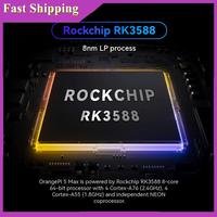 ABRI-For Orange Pi 5 Max 8GB RAM LPDDR5 RK3588 Development Board M.2 PCIE 2.5G LAN Wifi+BT For Orangepi 5 MAX Single Board