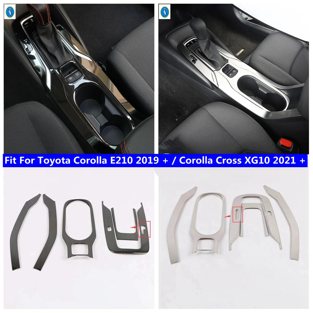

Для Toyota Corolla E210 2019-2024/Corolla Cross XG10 2021-2024 Центральная панель переключения передач, держатель для чашки с водой, накладка