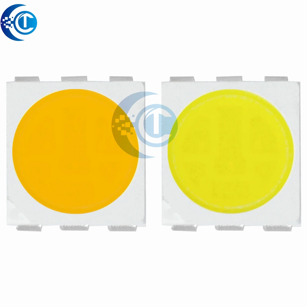 高輝度 5050 SMD LED ダイオード (50 個/100 個): 18lm、6500K 白色光 – クールホワイト照明