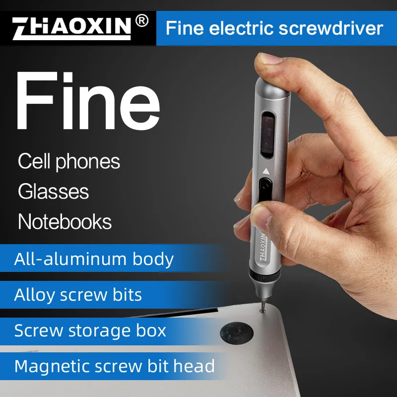 ZHAOXIN Rechargeable Cordless Electric Screwdriver Large Capacity Power Screw Driver Set Precision Equipment Repair Multi-Tools