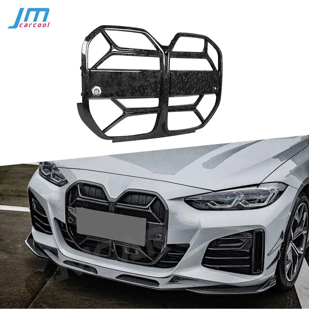 

Dry Carbon Fiber Car Front Grille for BMW 4 Series G26 M Sport Sedan 2020+ Mesh Racing Grills Forged Carbon Car Accessories