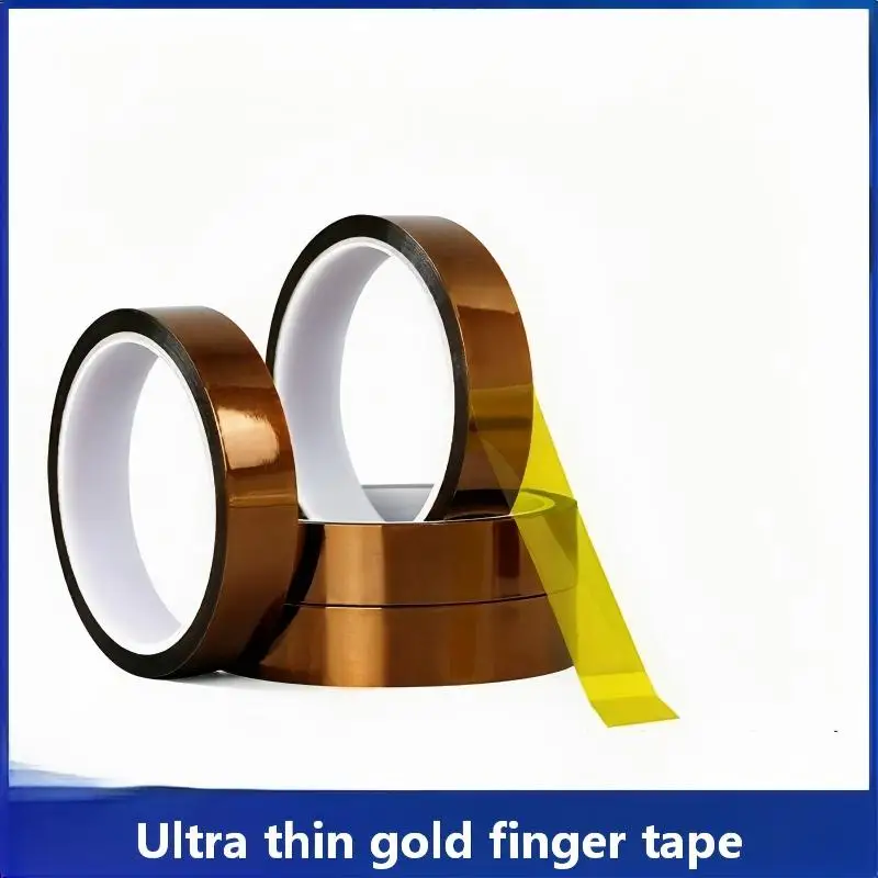22 μ m 0.022mm thin PI polyimide Kapton tape silicone adhesive, amber high-temperature resistant insulation tape, customized pro