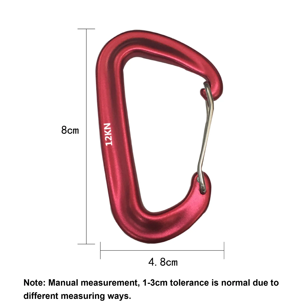 6PCS 12kN Aluminum D Ring Cara - Carabiners Aluminum 12Kn Heavy Duty recension och pris
