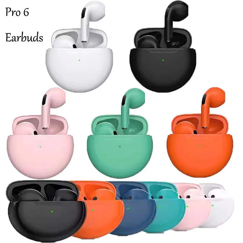 TWS Pro 6 new Wireless Headphones with Mic Fone Bluetooth Earphones Sport Running Headset for Apple iPhone Xiaomi Pro6 Earbuds