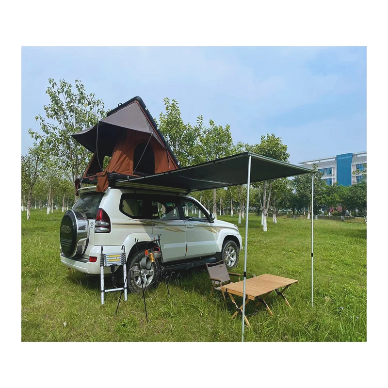 Waterproof canvas outdoor camping car side awning tent rooftop tent