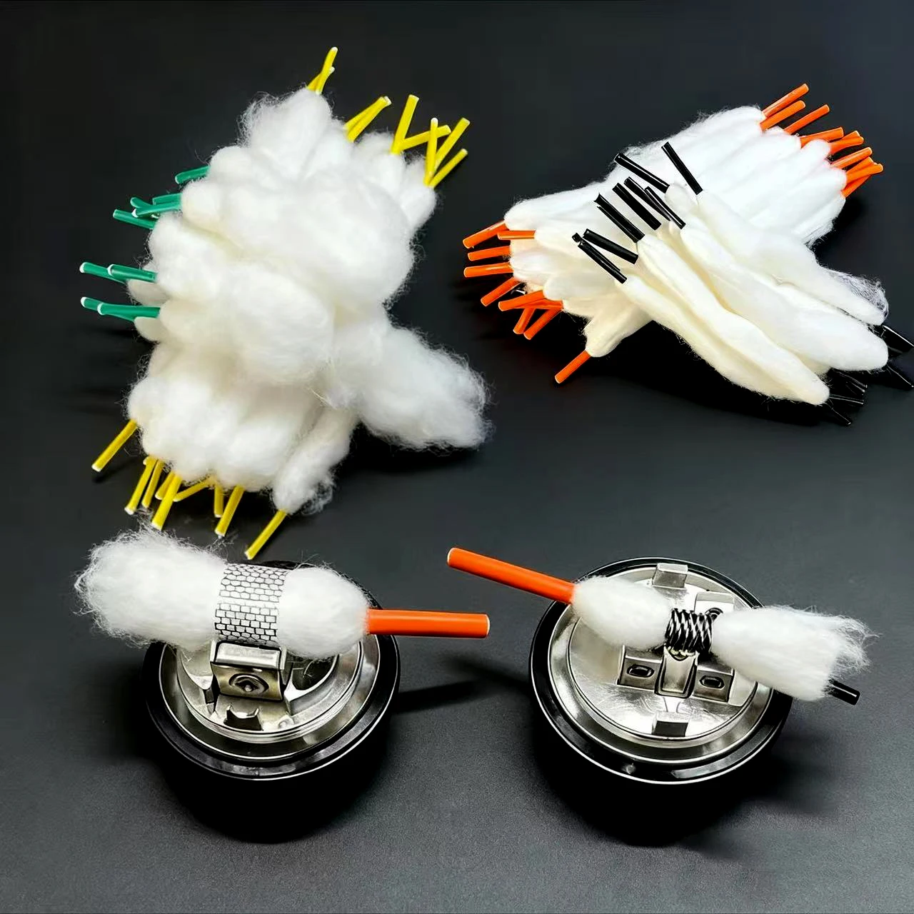 

100-10pcs Vape Cotton 2.5mm 3.0mm Organic Cotton Premium ShoeLace Bacon Wick Cotton for Zeus X Mesh Profile RDA RTA Vaporization