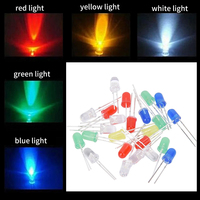 500pcs 5mm LED Light Emitting Diodes Assorted Kit Professional Mix Color Light DIY Kit For Repairing LEDs