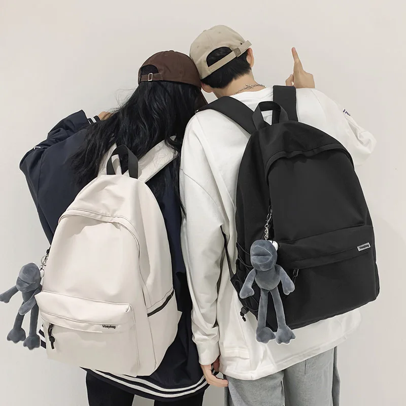 New Fashion Backpack For Women Solid Color Large Capacity Casual Female Backpack College Students School Bag Unisex Laptop Bag