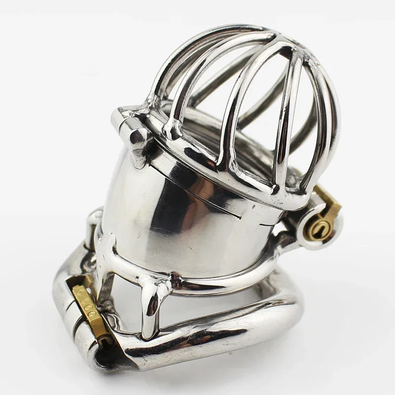 Male Chastity Cage Metal Penis Locked In Chastity Belt Device Men Cock Cage Urethral Stretcher Catheter Sex Toys Adult Toys Men