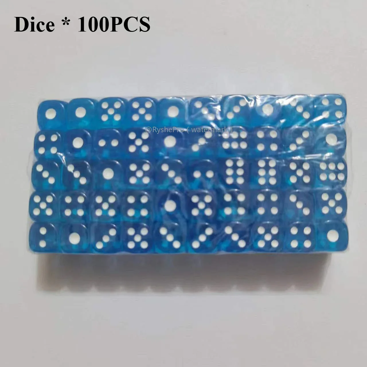 100 Stück farbige Würfel, 14 mm, 6-seitig, mit Acrylmaterial, Standard-Spielwürfel-Set für Brettspiele, Partys, Klassenzimmer, Mathewürfel
