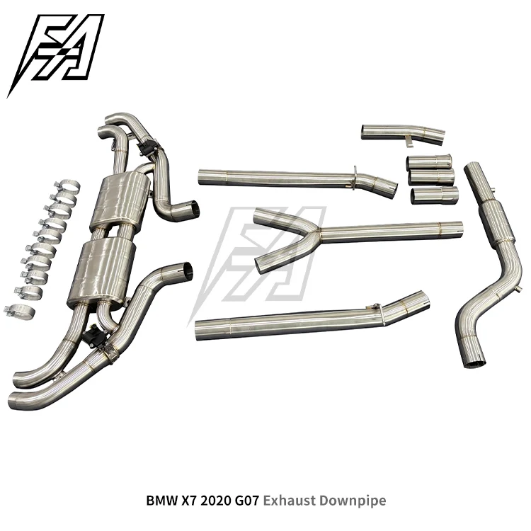 For  X7 4.4TT 2019-2023 G07 Exhaust System Middle and Rear Section High Performance Exhaust Pipe Electronic Valve Exhaust