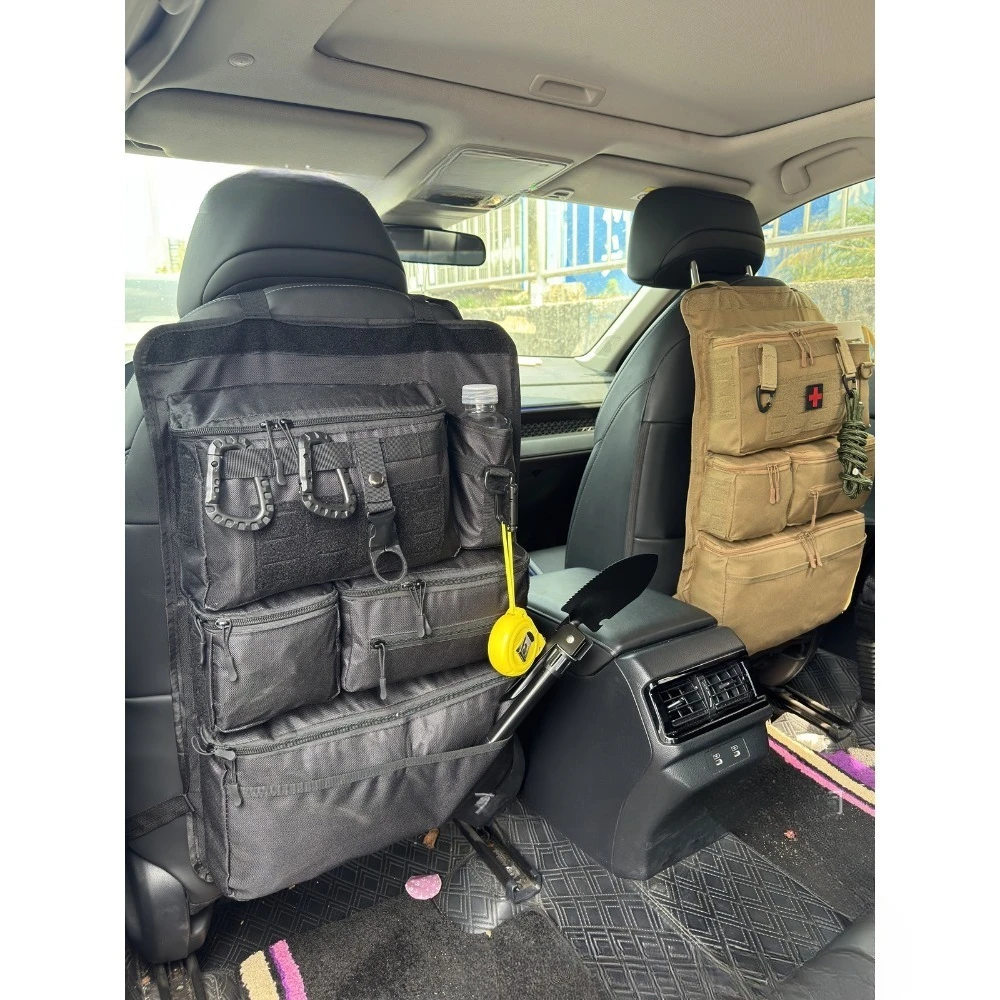 MOLLE Auto-Rücksitz-Aufbewahrungstasche, Rücksitz-Mehrfachfach-Aufbewahrungstasche zum Aufhängen, Praktische Taktische Aufhängetasche für das Auto – Detail 10