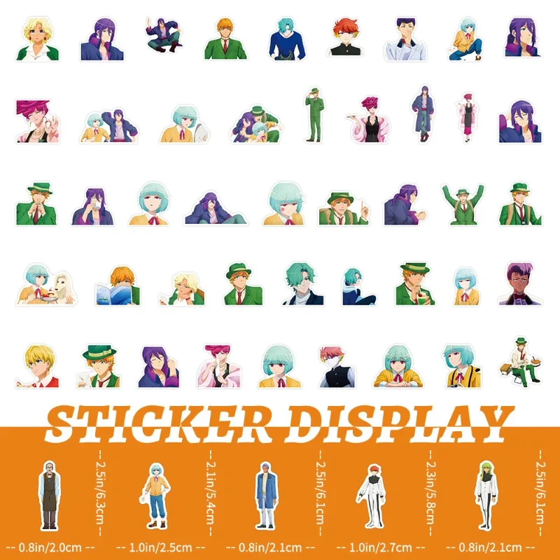 50/30/10 PCS Popular Anime Stickers Creative Cartoons DIY Mobile Phones tablet skateboard cup Stationery Decoration Stickers