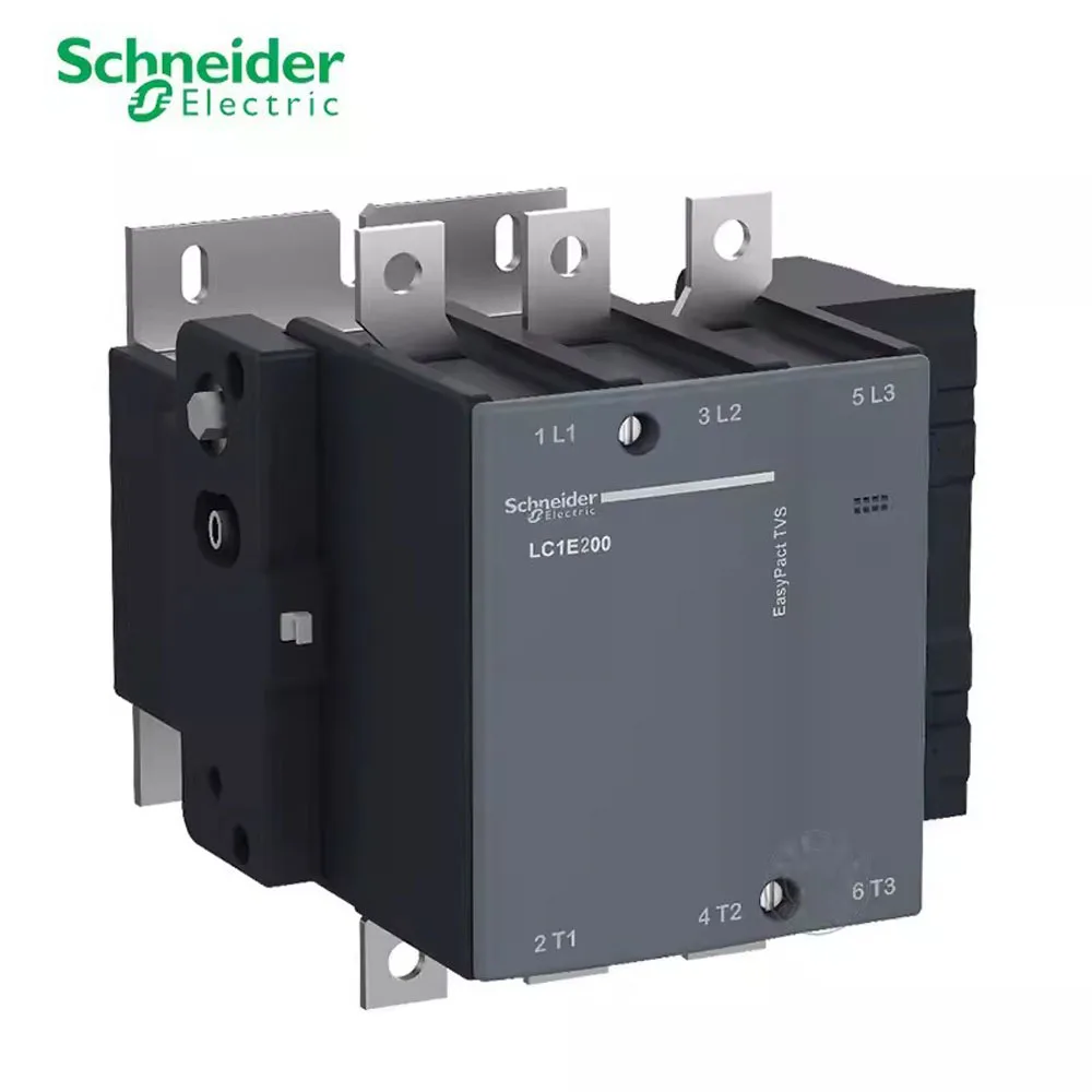 100% Original Schneider Electric Contact Device LC1-E EasyPact TVS LC1E200M5N 200A 3P 3NO Contactor Three-phase 220 volt AC 50Hz