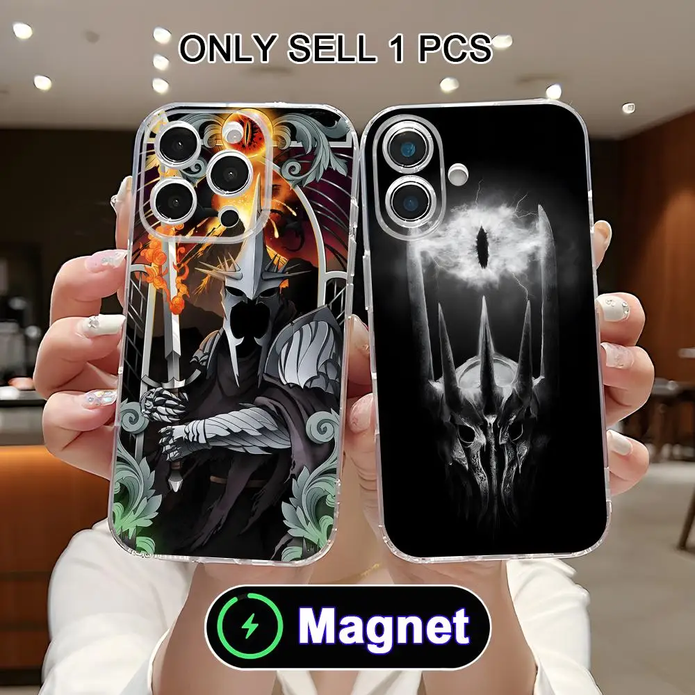 

Lord Sauron Phone Case for iPhone 17 16 15 14 13 12 11 Air Pro Max Plus Mini Soft TPU Clear Magnet Cover