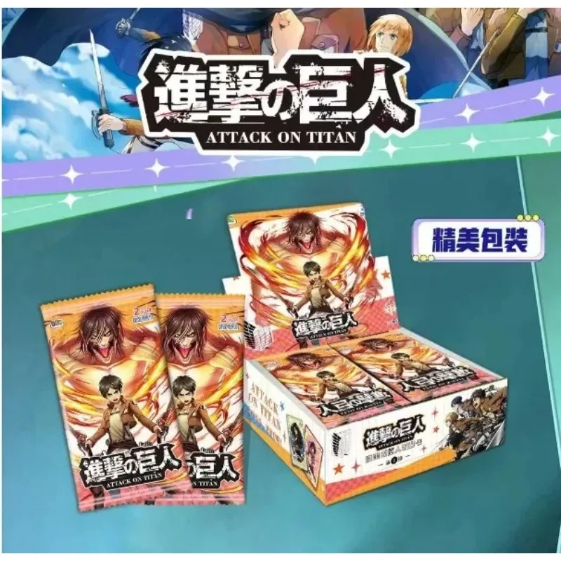Original Card Culture Attack on Titan Card Eren Mikasa Armin Trading Final Battle Collectible Card Toys Gifts Birthday Gift