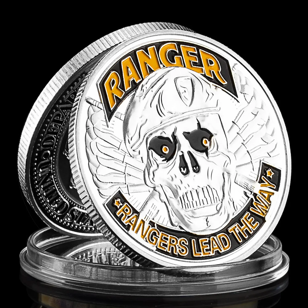 1775 United States Challenge Coin Of The Army Rangers Lead The Way Silver Coin Metal Gifts