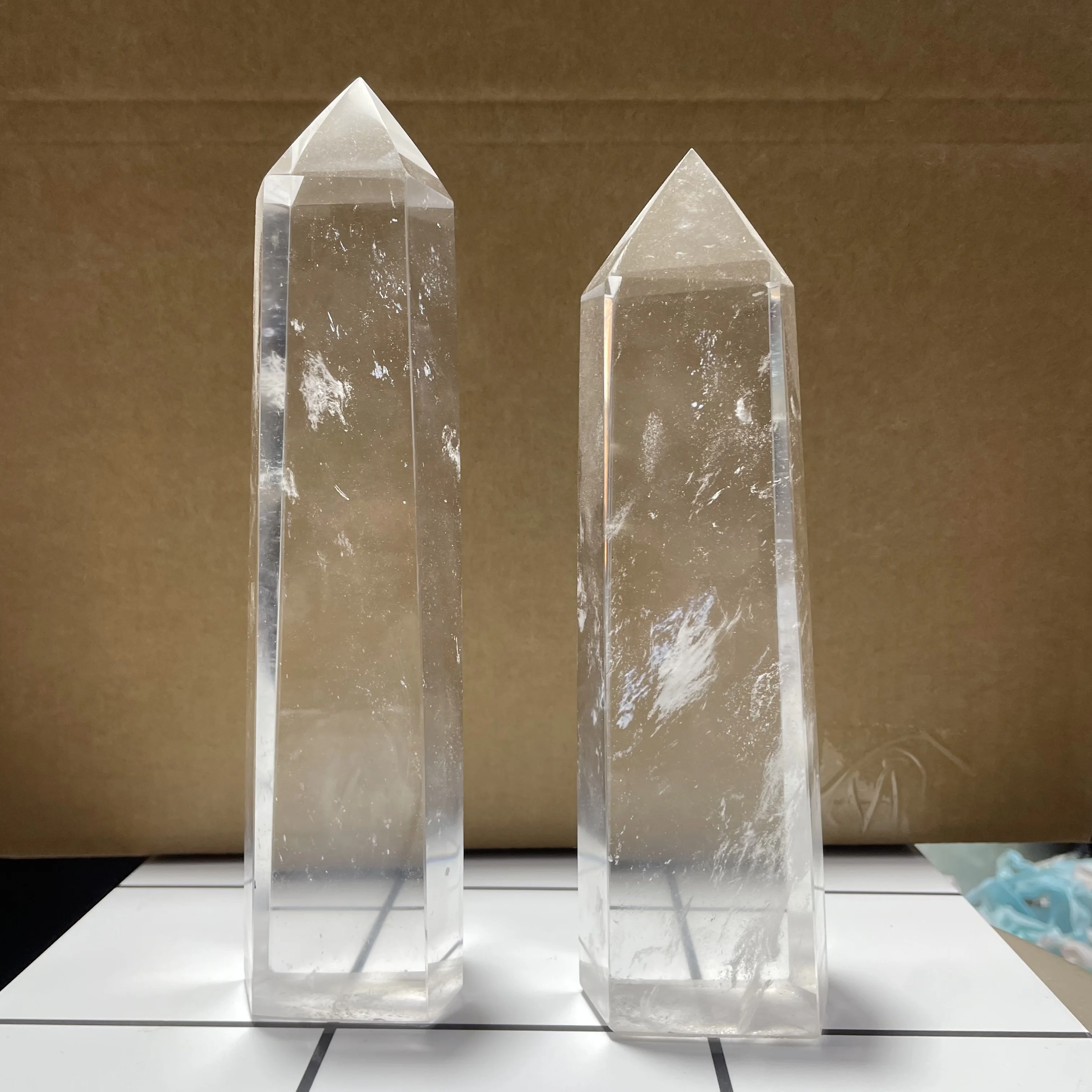 

Big Size Clear Melting Stone Quartz Obelisk Crystal Wand Point Healing Fengshui For Home Decoration Quartz Point Healing Crystal
