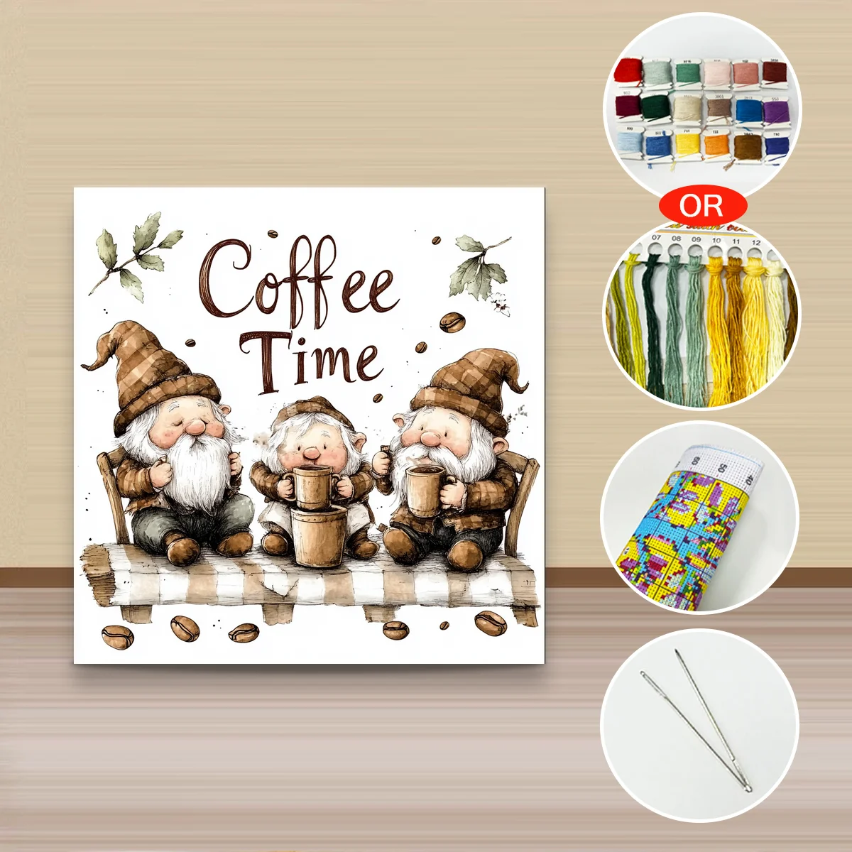 1 Stück 40x40 cm/15,74 Zoll, 11CT/14CT Kreuzstich-Set, DIY Valentinstagsgeschenk, Stickerei-Set für Festivals. – Detail 3