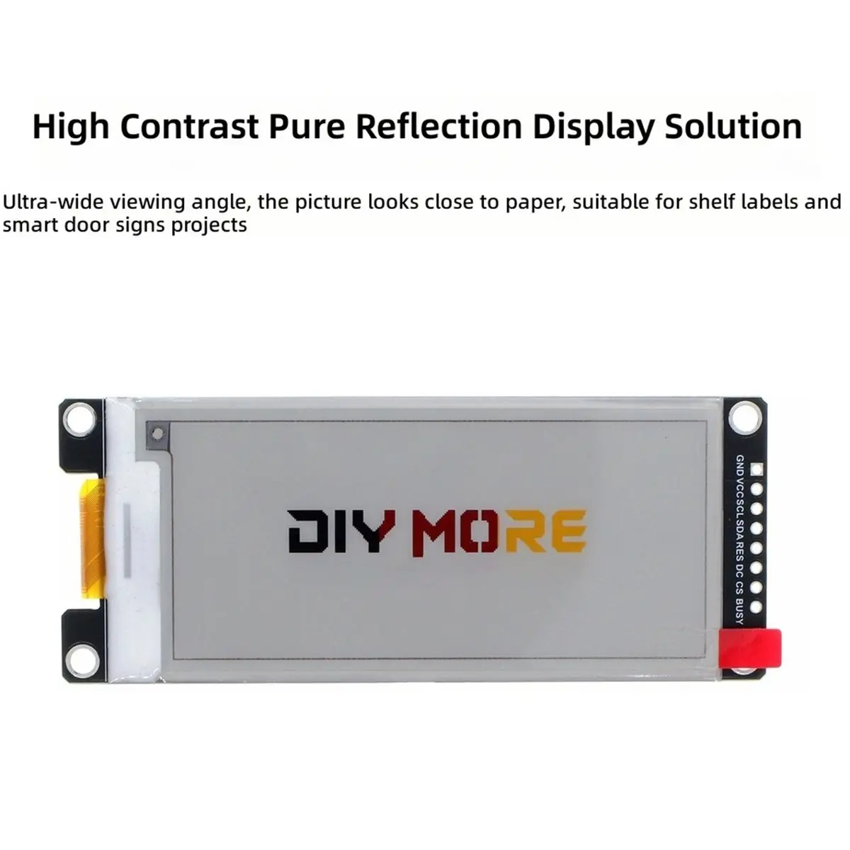 2.9 Inch E-Paper Display 2.9'' E-Paper EInk Black White Red Yellow Display Screen 128x296 SPI Port