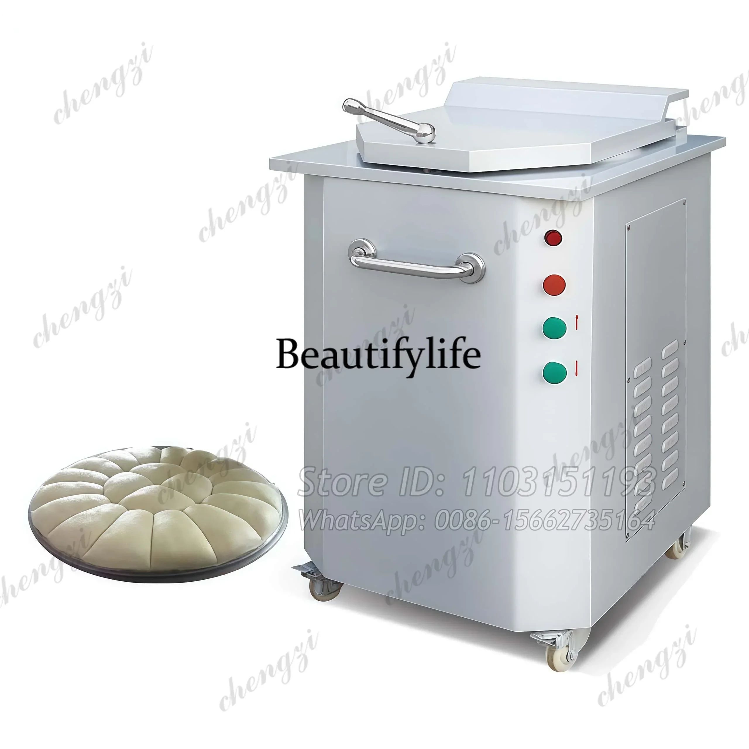 20pcs Hydraulic Dough Divider Machine Bakery Electric Dough Bread Dividing Machine Cutting Machine Loaf Bread Equipment
