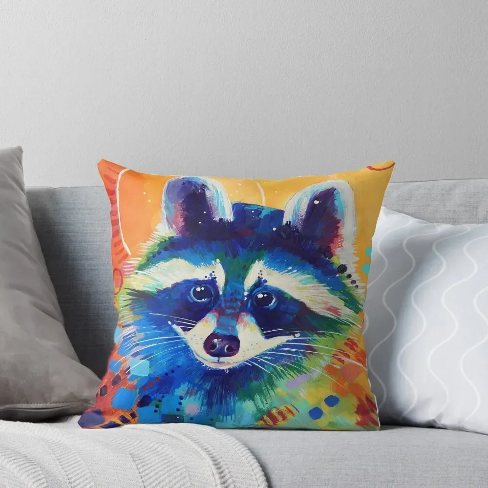 

Raccoon Throw Pillow Throw Pillow Luxury Living Room Decorative Cushions Luxury Sofa Cushions Pillow