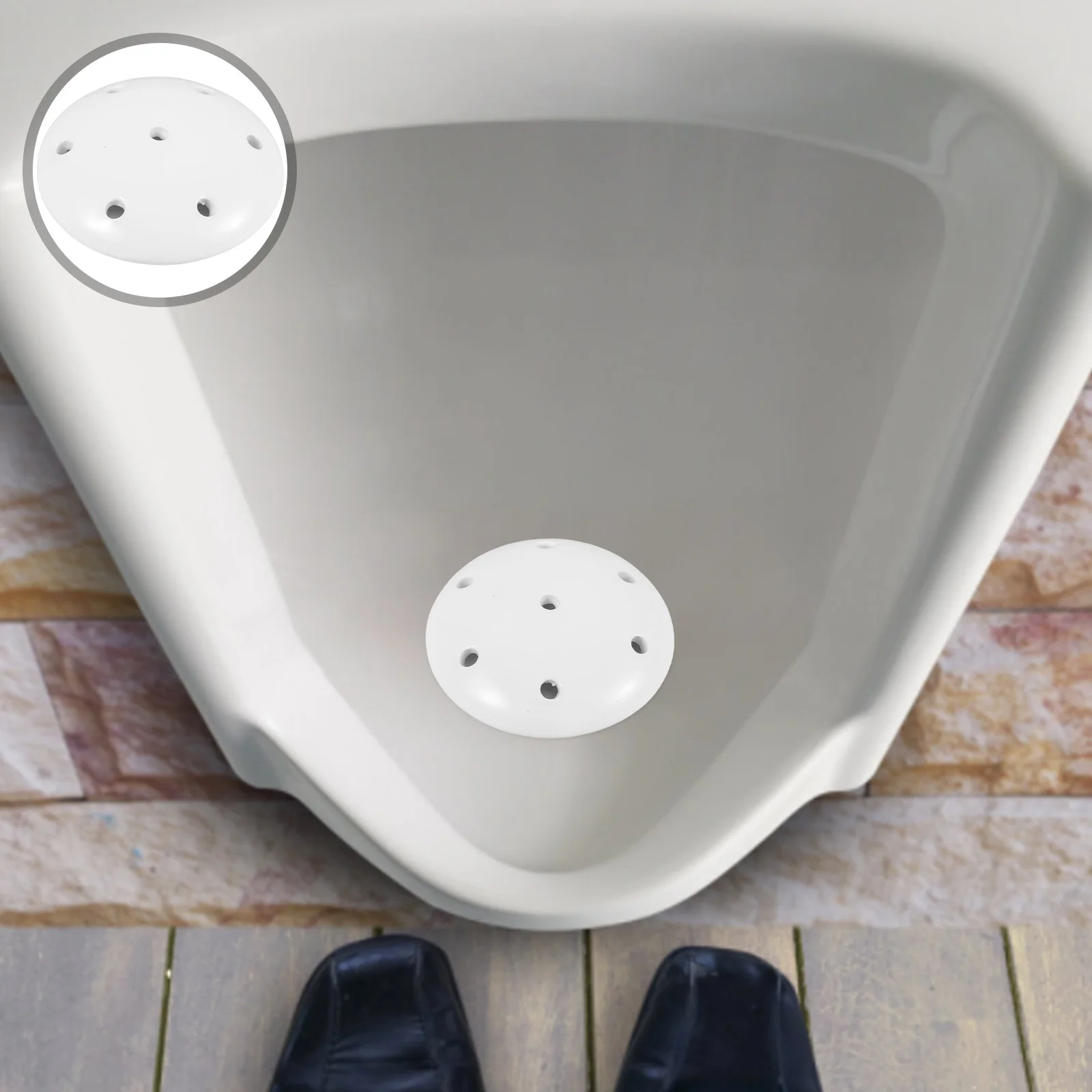 

Ceramic Urinal Plug Stopper for Odor Reduction Smooth Splatter Proof Design Quick Simple Installation Fits Most