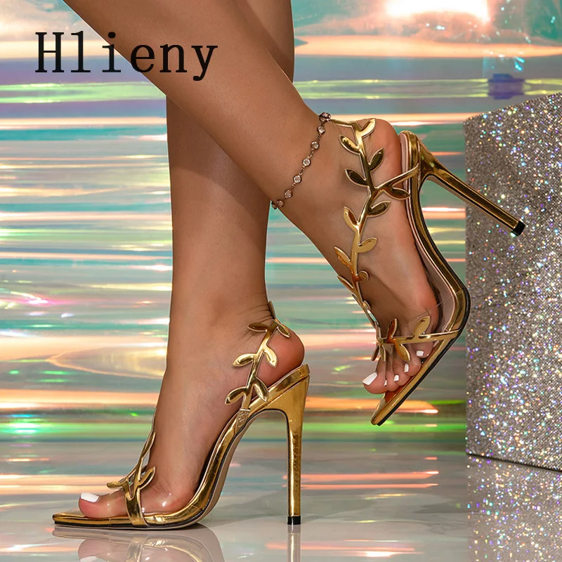 

Hlieny уличный стиль, модные прозрачные женские сандалии из ПВХ с острым носком, летние модельные туфли на тонком высоком каблуке для выпускного вечера, Zapatos De Mujer