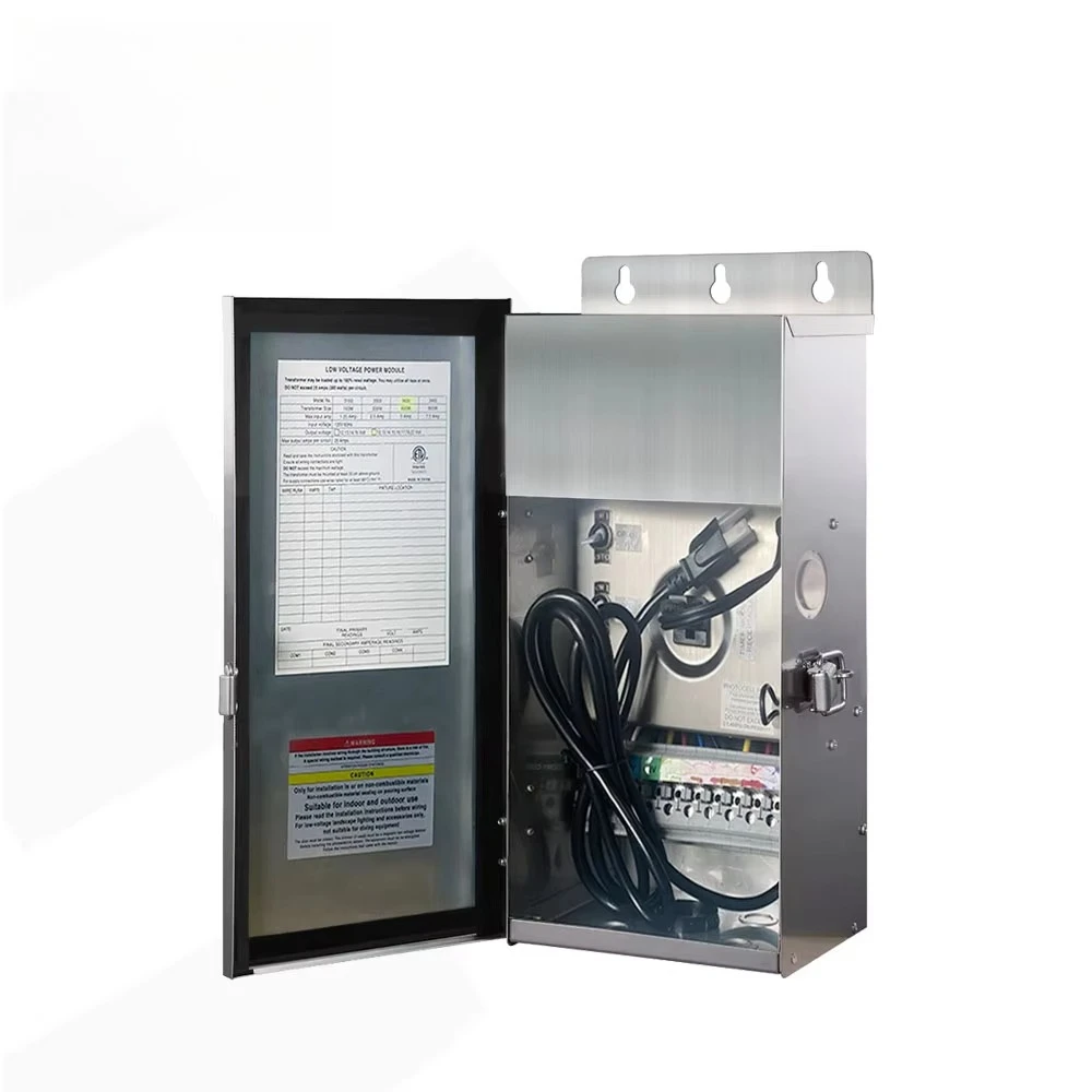 

US WAREHOUSE LT3600 Outdoor Low Voltage 600W Transformer 304 Stainless Steel Safety Lighting Multi-tap Transformer