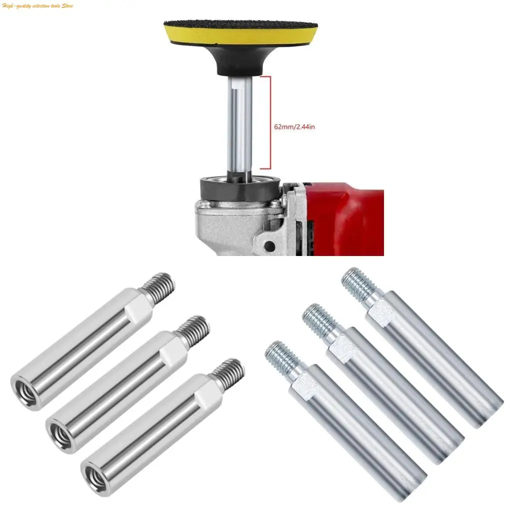 203F 3pcs/Pack Effective Thread 80mm Extension Practical Connecting Rod For Angle Grinder And Car Polisher