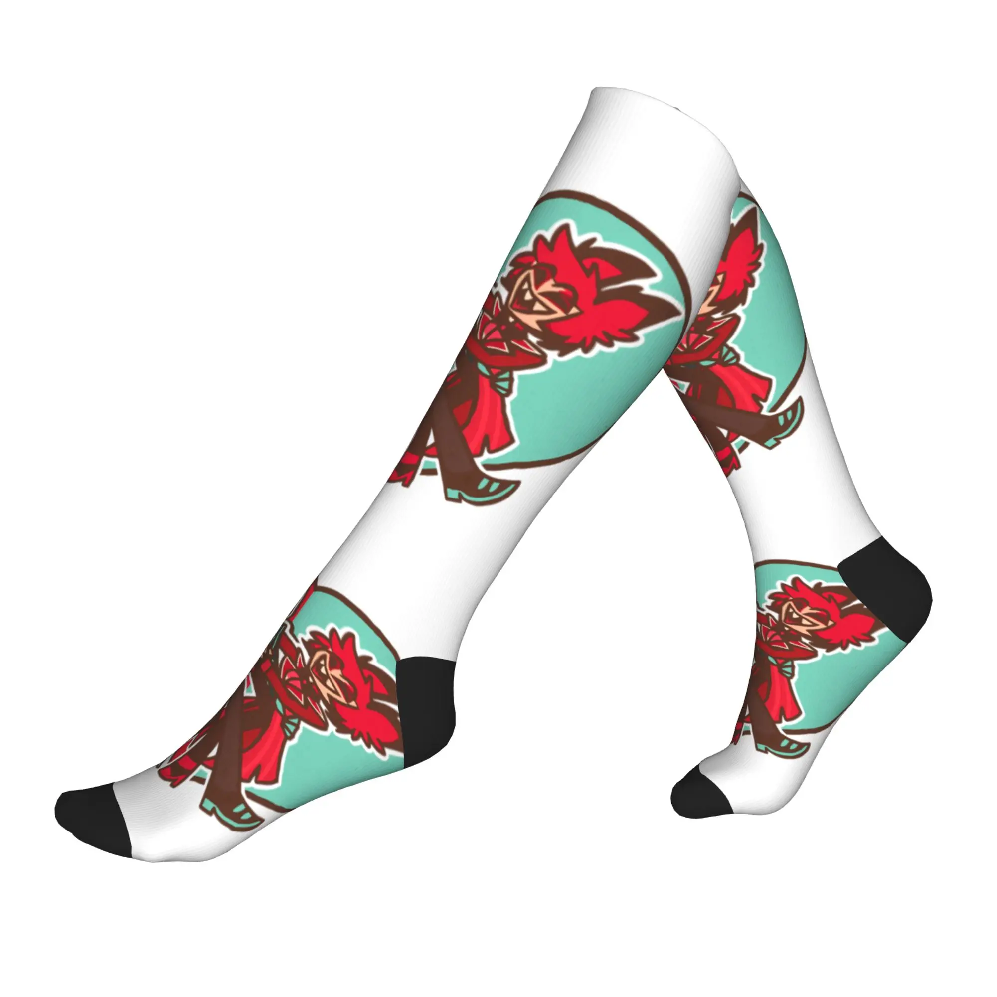 

Fun Print Hazbins Anime Animation Hotel Vox Socks for Men Women Stretch Summer Autumn Winter Sports Compression Socks