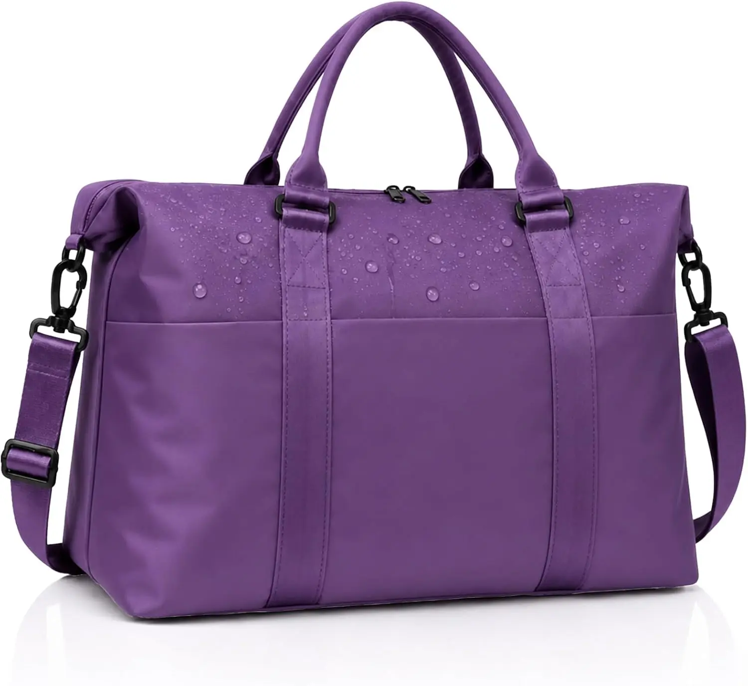 Weekender Duffel Bags for Women, Purple Travel Totes Bag for Airplane Essentials, Overnight Bags for Women with Trolley Sleeve,