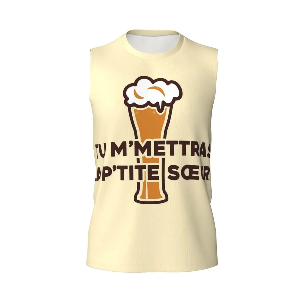 You Will Send Me The Little Sister! - Dikkenek Men Printed Sleeveless T-shirt Hip Hop Street Style Beach Holiday Tank Tops