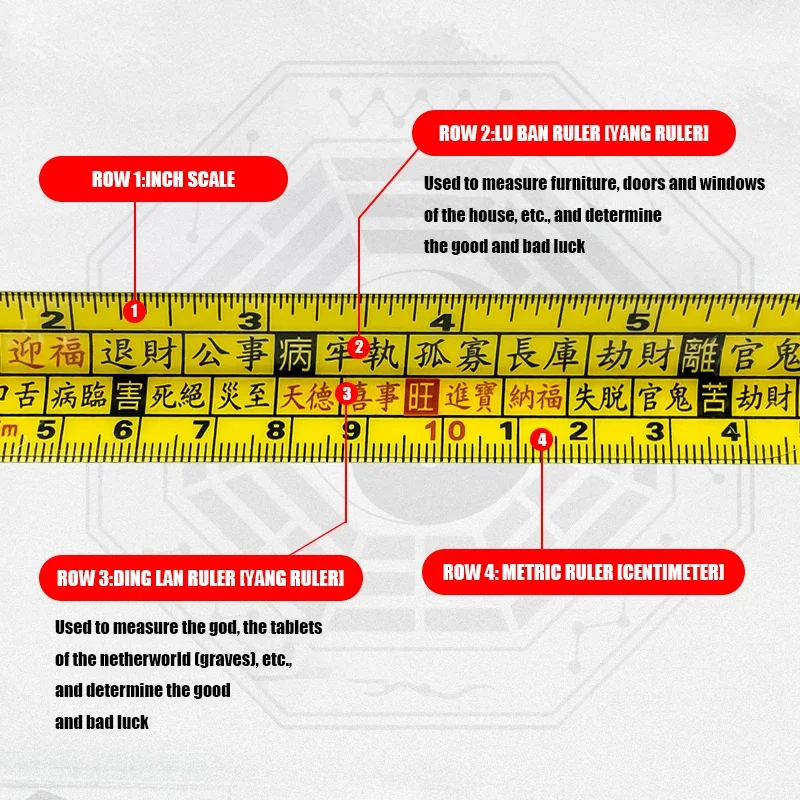 TOUGHBUILT TB-H2-TM-1015X-LU 5M High Precision Wear Resistant Steel Measuring Tape Luban Edition